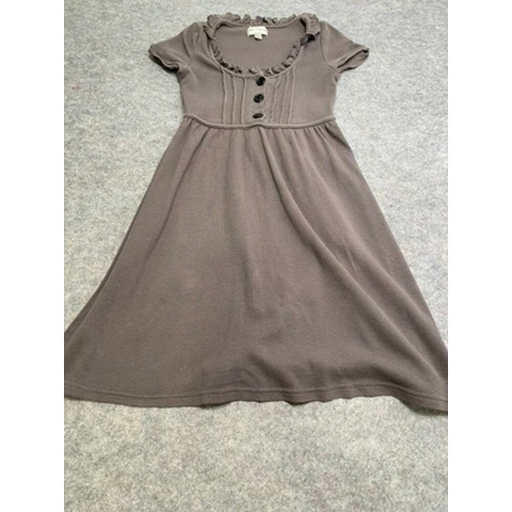 Alice Temperley for Target Brown DRESS Size XS Waffle Short Sleeves